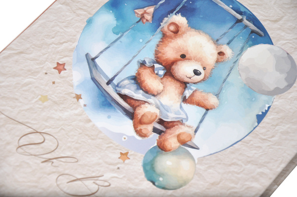 Album na 304 zdjęcia do wsuwania w rozmiarze 10x15 cm - 10x15/304 OH BABY - klejony - brązowy - dziecięcy