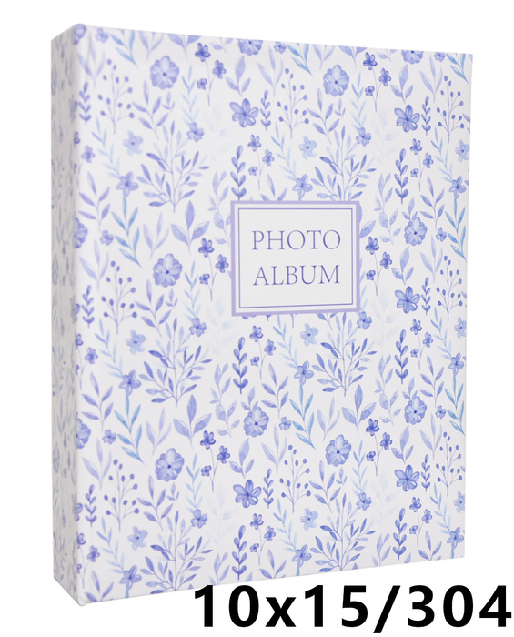 Album na zdjęcia 304 zdjęcia w rozmiarze 10x15 cm  FRESH - 10x15/304 - klejony - Biały - kwiecisty wzór
