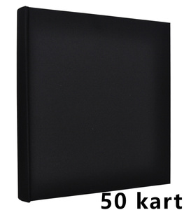 Album na zdjęcia do wklejania tradycyjny DBCL50 - LINEN BLACK - Czarny - 50 kart 100 stron - Kremowe karty