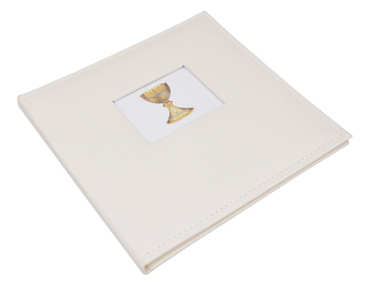 Album na zdjęcia do wklejania 10 kart 20 stron tradycyjny DBCSS10 WHITE KOMUNIA - kremowy - Kremowe karty - KOMUNIJNY