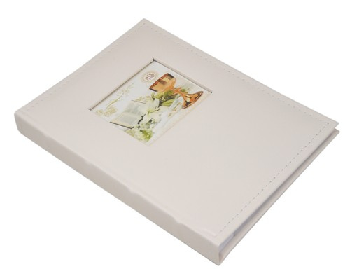 Album na zdjęcia w rozmiarze 15x21 cm - 50 zdjęć do wsuwania - WHITE - Ecru - komunia