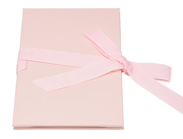Album na zdjęcia harmonijka jamnik na 12 zdjęć w rozmiarze 15x21 cm -  LINEN PINK - Różowy - materiał - płótno