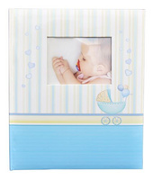 Album tradycyjny DBCS20 - BABY CHART - Niebieski - Niebieskie (turkusowe) Karty