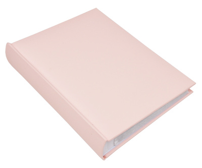 Album na zdjęcia w rozmiarze 10x15 cm - 200 zdjęć do wsuwania - LINEN PINK - różowy  - płótno