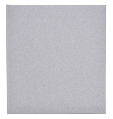 Album na zdjęcia do wklejania tradycyjny DBCL50 - LINEN ASH - Popielaty - 50 kart 100 stron - CZARNE KARTY