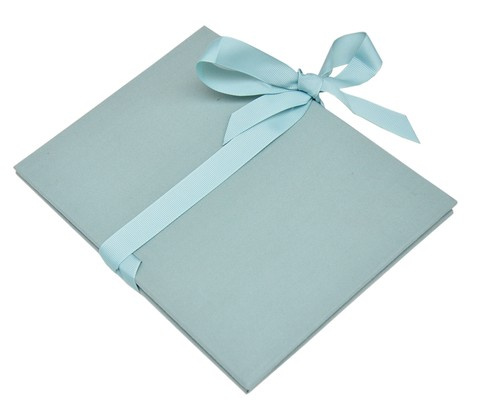 Album na zdjęcia harmonijka jamnik na 12 zdjęć w rozmiarze 10x15 cm -  BENE SEA - Turkusowy - materiał - płótno