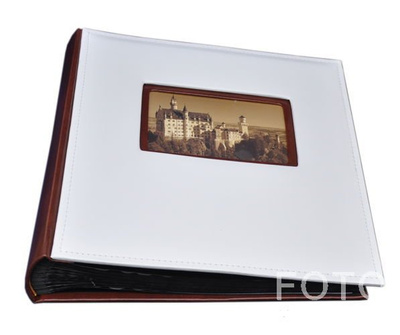 Album Tradycjny 50 kart Vista - Biało-brązowy - CZARNE KARTY