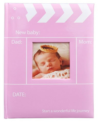 Album 10x15/300 SNAP - Różowy - kolorowe kartki