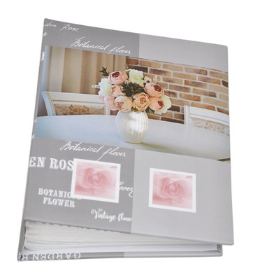Album na 100 zdjęć do wsuwania w rozmiarze 13x18 cm - 13x18/100 FEEL HOME - 9114 - szary - widoczek