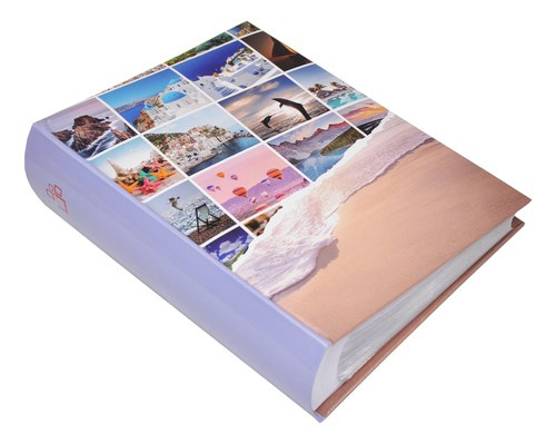 Album na zdjęcia w rozmiarze 10x15 cm - 300 zdjęć do wsuwania - NEW CUTOUT - fioletowy grzbiet - widoki