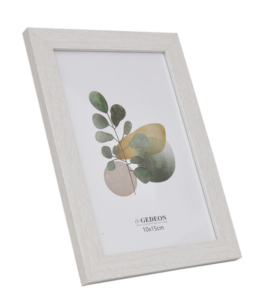 Ramka drewnopodobna - naturalna - format 10x15 cm- kolor kremowy - D1810