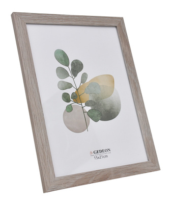 Ramka drewnopodobna - naturalna - format 15x21 cm - kolor naturalny beżowy -D1715