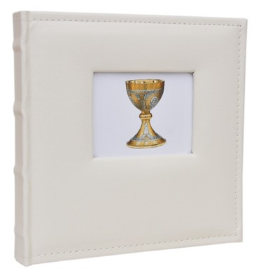 Album na zdjęcia w rozmiarze 10x15 cm - 200 zdjęć do wsuwania - WHITE - Biały - motyw komunijny