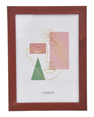 Ramka drewnopodobna - naturalna - format 15x21 cm- kolor mahoniowy - FH15