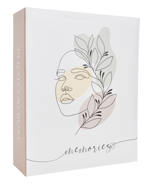 Album na zdjęcia 304 zdjęcia w rozmiarze 10x15 cm FACE - 10x15/304 - klejony - kremowy - nowoczesny motyw