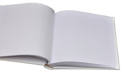 Album tradycyjny 20 kart 40 stron na zdjęcia do wklejania - VINYL - Biały - Białe Karty