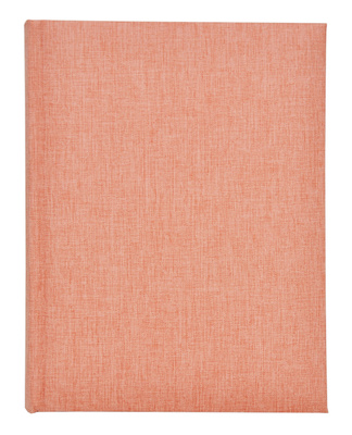 Album na zdjęcia w rozmiarze 10x15 cm - 200 zdjęć do wsuwania - LINEN NUTMEG - łososiowy - płótno