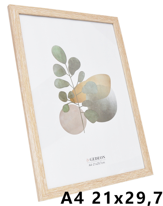 Stylowa Ramka na Zdjęcia A4 (21 x 29,7 cm) – Jasne Drewno