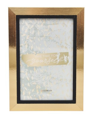 Ramka na zdjęcia w formacie 10x15 cm - kolor złoty - WL10 drewnopodobna - naturalna - okleinowana