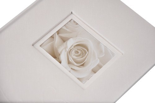 Album na zdjęcia na 50 zdjęć w rozmiarze 13x18 cm LOVE WHITE - biały