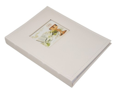 Album na zdjęcia w rozmiarze 15x21 cm - 50 zdjęć do wsuwania - WHITE - Ecru - komunia