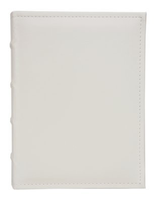 Album na 100 zdjęć do wsuwania w rozmiarze 15x21 cm - WHITE - ekoskóra - biały/kremowy