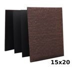 Album harmonijka typu jamnik 15x20/12 - LP-1284 CANVAS - Brązowy
