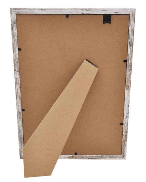 Ramka drewnopodobna - naturalna - format A4 21x29,7 cm - kolor naturalny kremowy postarzany - D121