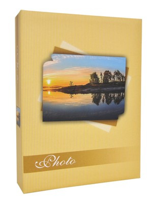 Album na zdjęcia 200 zdjęć w rozmiarze 10x15 cm  NATUR-MIX - 10x15/200 - klejony - żółty - widoczki