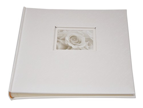 Album na zdjęcia do wklejania - tradycyjny DBCSS10 LOVE WHITE - kremowy - Kremowe karty - 10 kart 20 stron