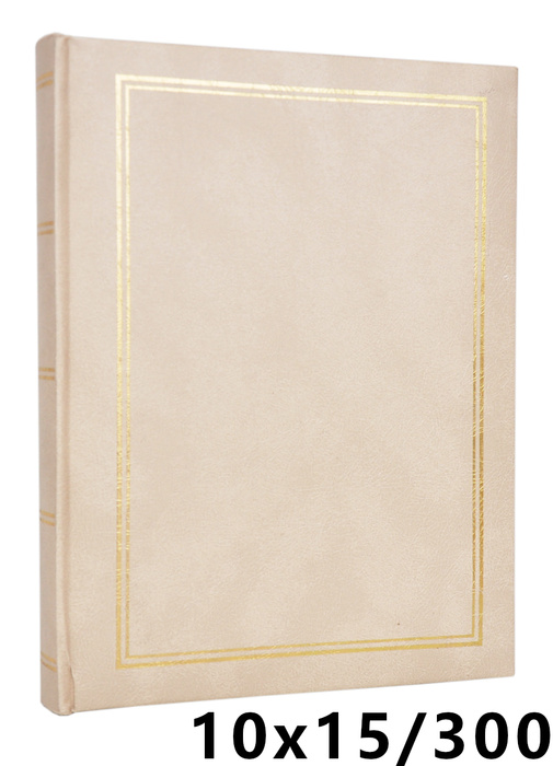 Album na 300 zdjęć do wsuwania w formacie 10x15 cm - 10x15/300 CLASSIC IVORY - kremowy