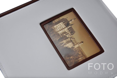 Album Tradycjny 50 kart Vista - Biało-brązowy - CZARNE KARTY