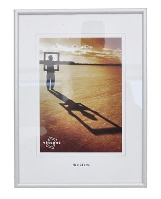 Aluminiowa ramka format 18x24 cm - srebrna