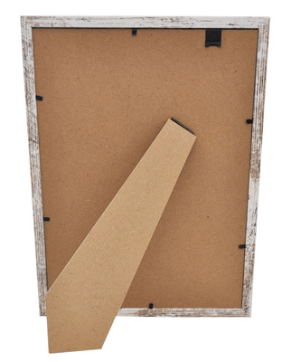Ramka drewnopodobna - naturalna - format A4 21x29,7 cm - kolor naturalny kremowy postarzany - D121