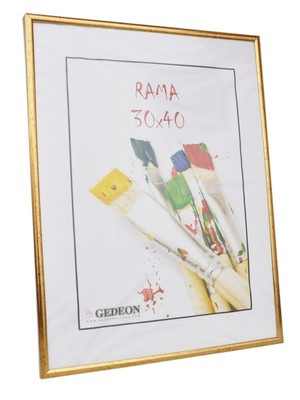 Ramka na zdjęcia plakat dyplom w rozmiarze 30x40 cm - stare złoto