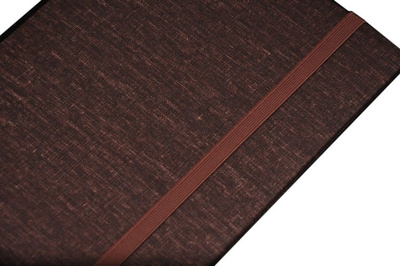 Album harmonijka typu jamnik 15x20/12 - LP-1284 CANVAS - Brązowy