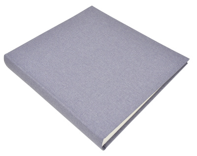 Album na zdjęcia do wklejania tradycyjny DBCL30 - LINEN GREY - Szary - 30 kart 60 stron - Kremowe karty