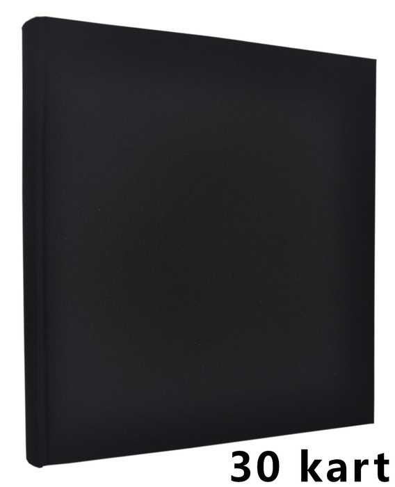 Album na zdjęcia do wklejania tradycyjny DBCL30 - LINEN BLACK - Czarny - 30 kart 60 stron - CZARNE KARTY