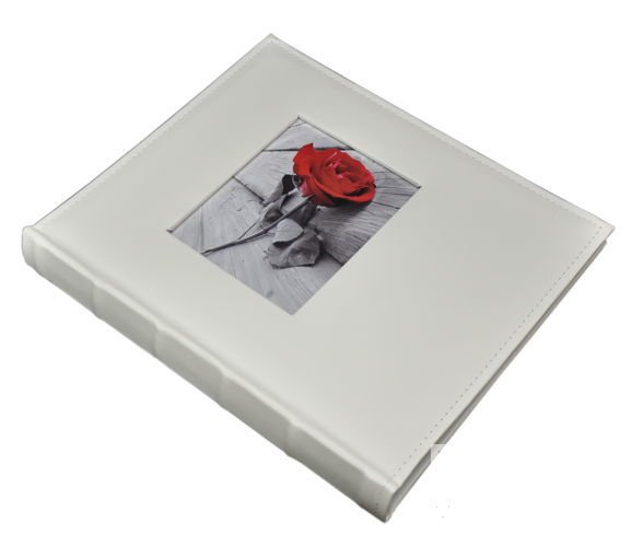 Album tradycyjny na zdjęcia do wklejania 20 kart 40 stron WHITE - ecru - kremowe karty