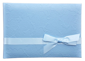Album tradycyjny FA 5196 SILK RIBBON - Niebiieski - białe karty