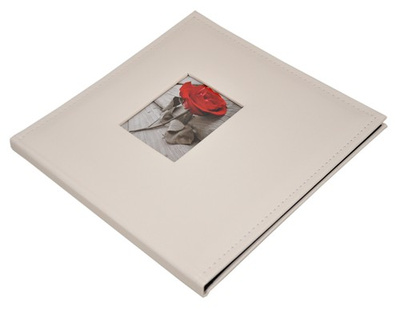 Album na zdjęcia do wklejania 10 kart 20 stron tradycyjny DBCSS10 WHITE - kremowy -  CZARNE KARTY