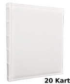 Album tradycyjny 20 kart 40 stron WHITE - ecru - Kremowe Karty DBCS20