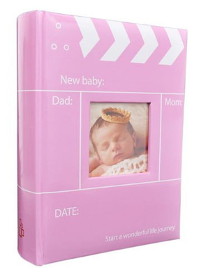 Album 10x15/300 SNAP - Różowy - kolorowe kartki