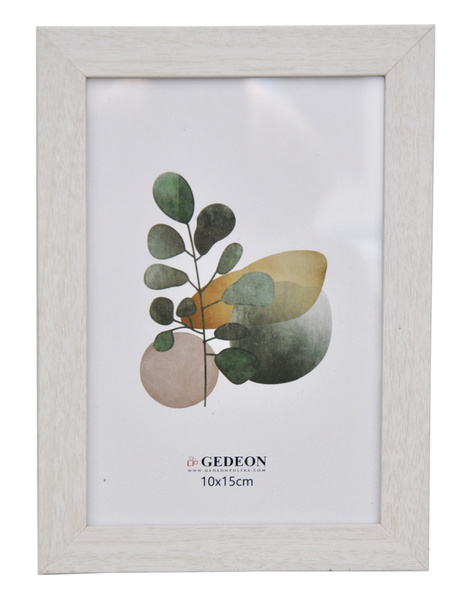 Ramka drewnopodobna - naturalna - format 10x15 cm- kolor kremowy - D1810