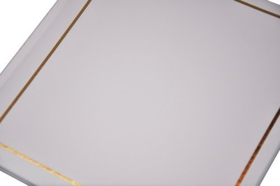 Album tradycyjny 20 kart 40 stron na zdjęcia do wklejania - VINYL - Biały - Białe Karty