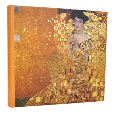 Album na 200 zdjęć w rozmiarze 10x15 cm - pomarańczowy - Adele - obraz - Gustaw Klimt