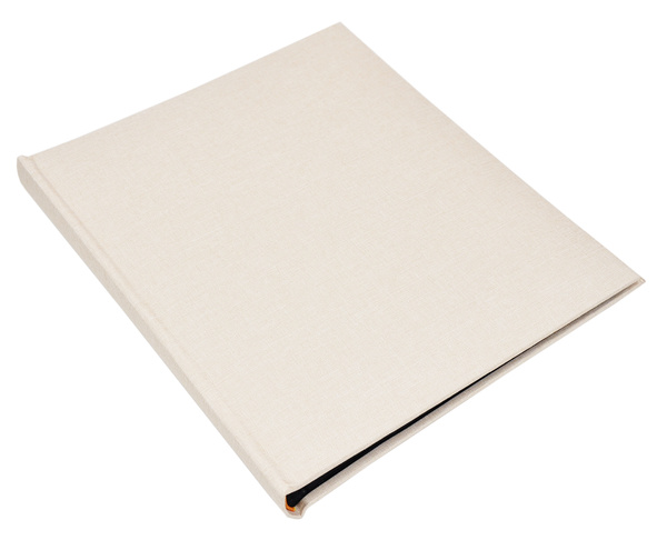 Album na zdjęcia do wklejania - tradycyjny DBCS20 LINEN SAND - Piaskowy - Czarne karty - 40 kart 20 stron - materiałowa okładka