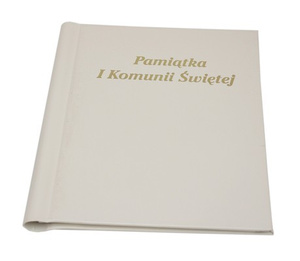 Album na zdjęcia pod folię magnetyczną 10 kart - 20 stron - Samoprzylepny DRS10 PK - Pamiątka I Komunii Świętej - kremowy - Komunia