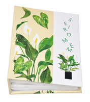 Album na 100 zdjęć w rozmiarze 10x15 cm do wsuwania - 10x15/100 GREEN GRASS  - klejony - jasny - kwiaty