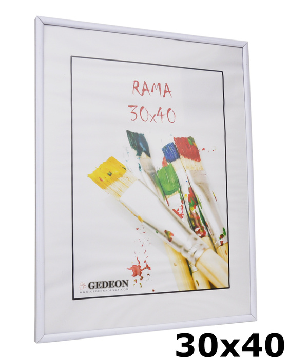 Ramka na zdjęcia plakat w formacie 30x40 - biała
